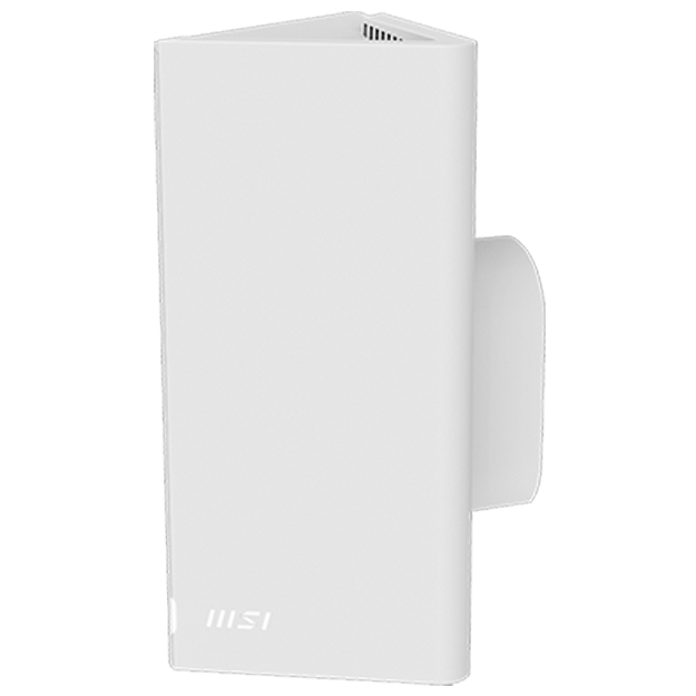 A large main feature product image of MSI Roamii BE Pro Tri-Band WiFi 7 Mesh System - 2 Pack