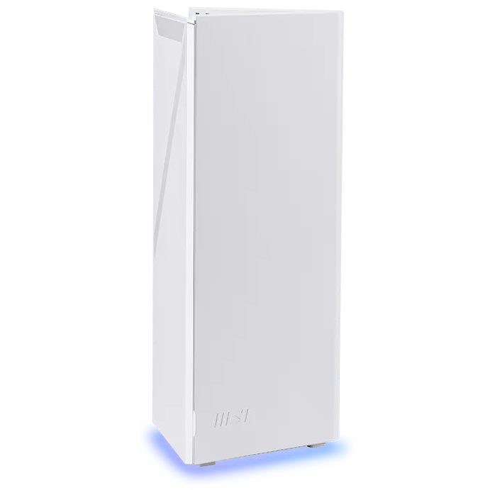 A large main feature product image of MSI Roamii BE Pro Tri-Band WiFi 7 Mesh System - 2 Pack