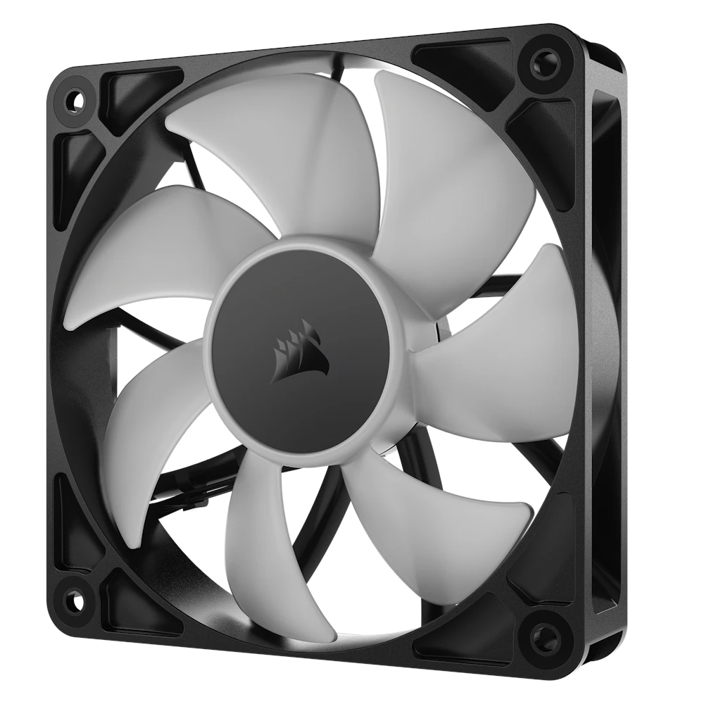 A large main feature product image of EX-DEMO Corsair RS120 ARGB - 120mm PWM Fan 3-Pack (Black)