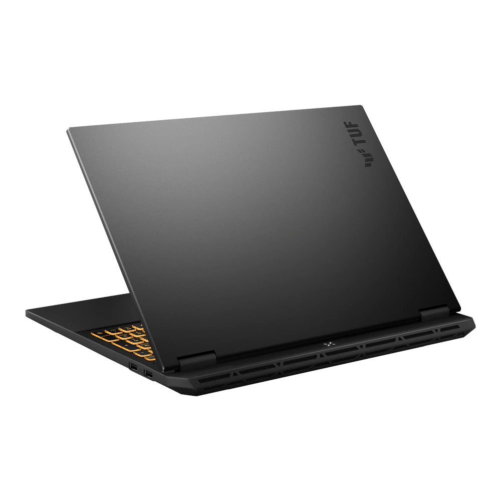 A large main feature product image of EX-DEMO ASUS TUF Gaming F16 (FX608) - 16" 165Hz, i7-14650HX, RTX 5060, 16GB/512GB - Win 11 Notebook