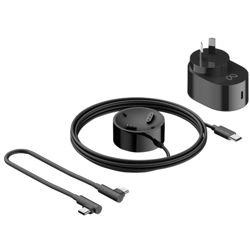 A large main feature product image of META Quest Pro Charging Puck