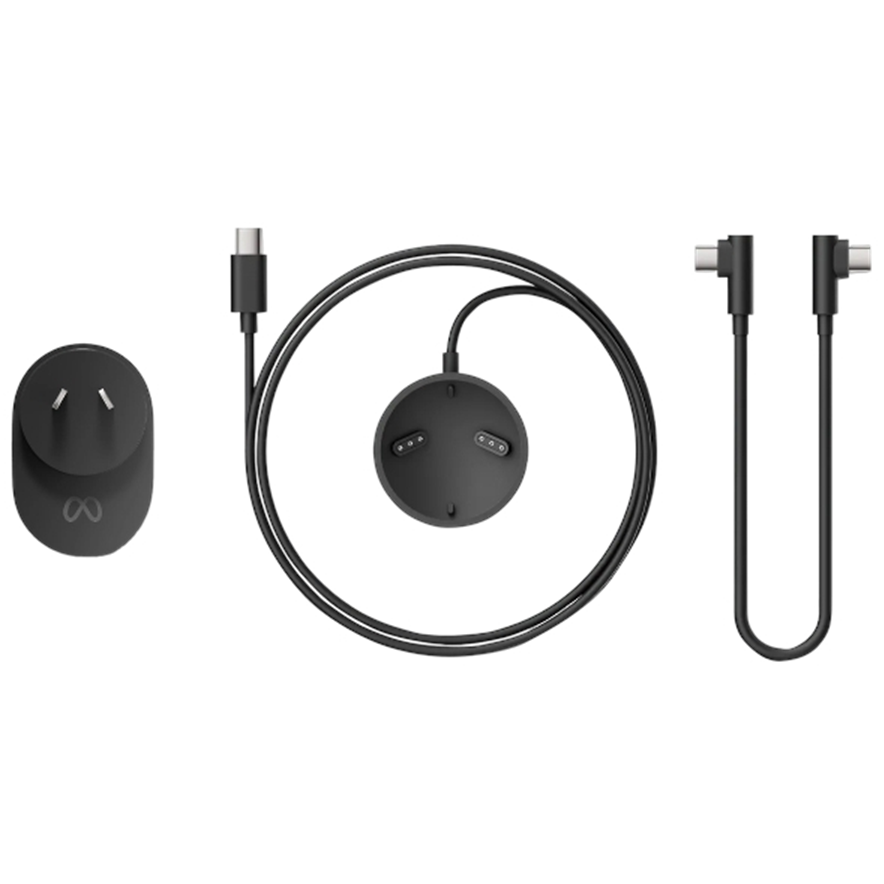 A large main feature product image of META Quest Pro Charging Puck