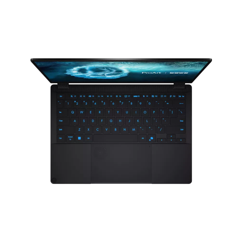A large main feature product image of ASUS ProArt PX13 GoPro Edition (HN7306) - 13.3" 3K OLED Touch, Ryzen AI MAX+ 395, 128GB/1TB - Win 11 Notebook