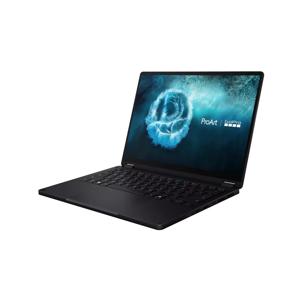 A large main feature product image of ASUS ProArt PX13 GoPro Edition (HN7306) - 13.3" 3K OLED Touch, Ryzen AI MAX+ 395, 128GB/1TB - Win 11 Notebook