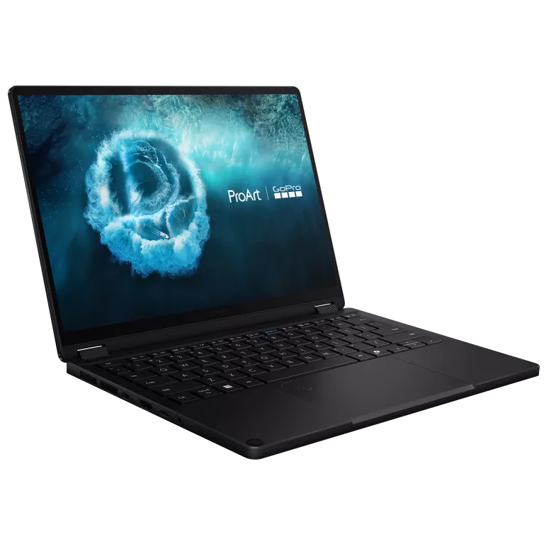A large main feature product image of ASUS ProArt PX13 GoPro Edition (HN7306) - 13.3" 3K OLED Touch, Ryzen AI MAX+ 395, 128GB/1TB - Win 11 Notebook