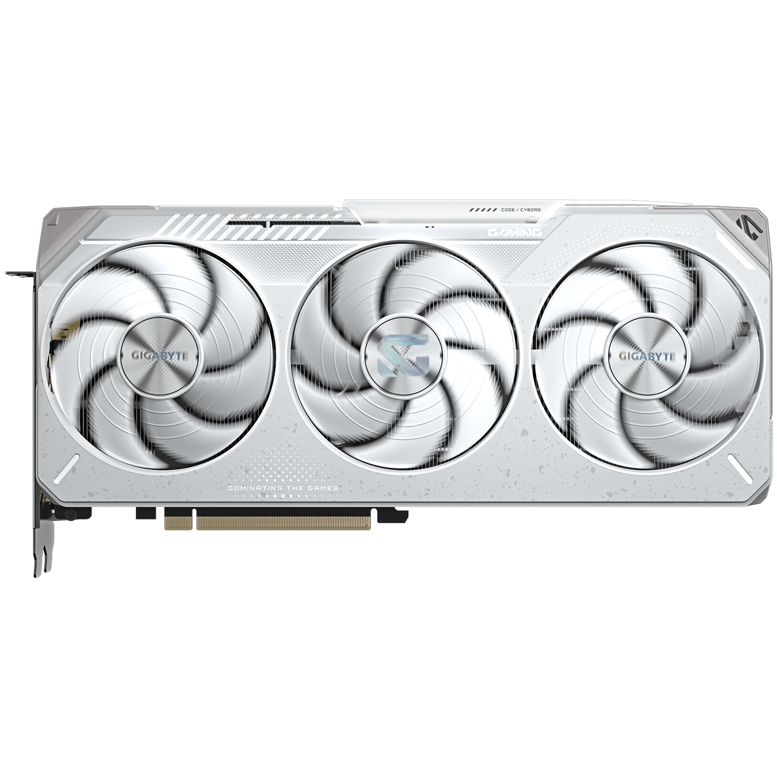 A large main feature product image of EX-DEMO Gigabyte Radeon RX 9070 XT Gaming Ice OC 16GB GDDR6