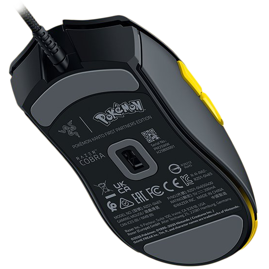 A large main feature product image of Razer Cobra - Customizable Gaming Mouse - Pokémon Kanto Starters Edition