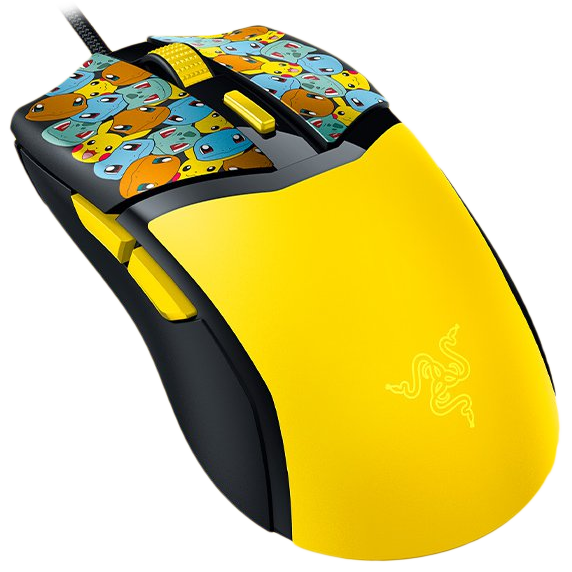A large main feature product image of Razer Cobra - Customizable Gaming Mouse - Pokémon Kanto Starters Edition