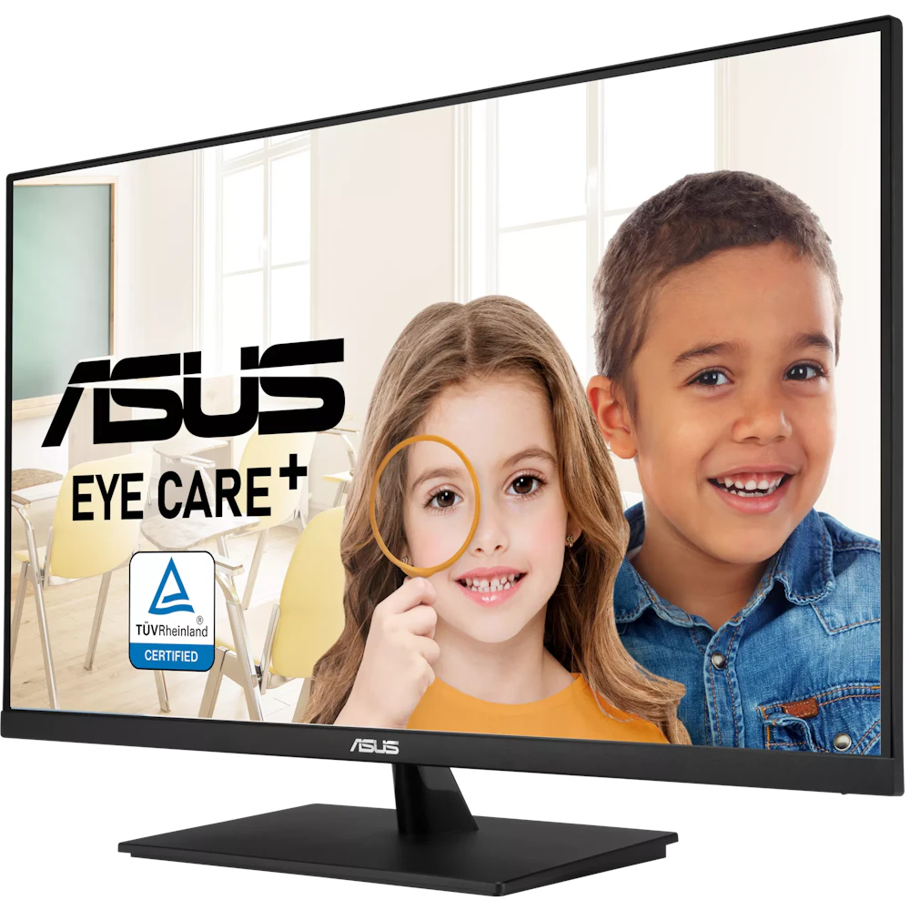 A large main feature product image of EX-DEMO ASUS Eye Care VP327Q - 32" 2160p 60Hz 4ms VA Monitor