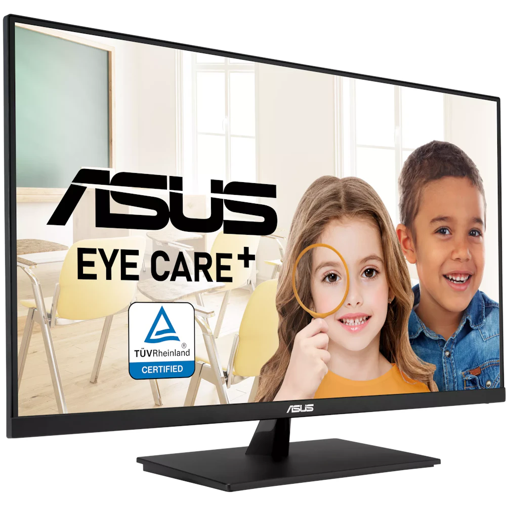 A large main feature product image of EX-DEMO ASUS Eye Care VP327Q - 32" 2160p 60Hz 4ms VA Monitor