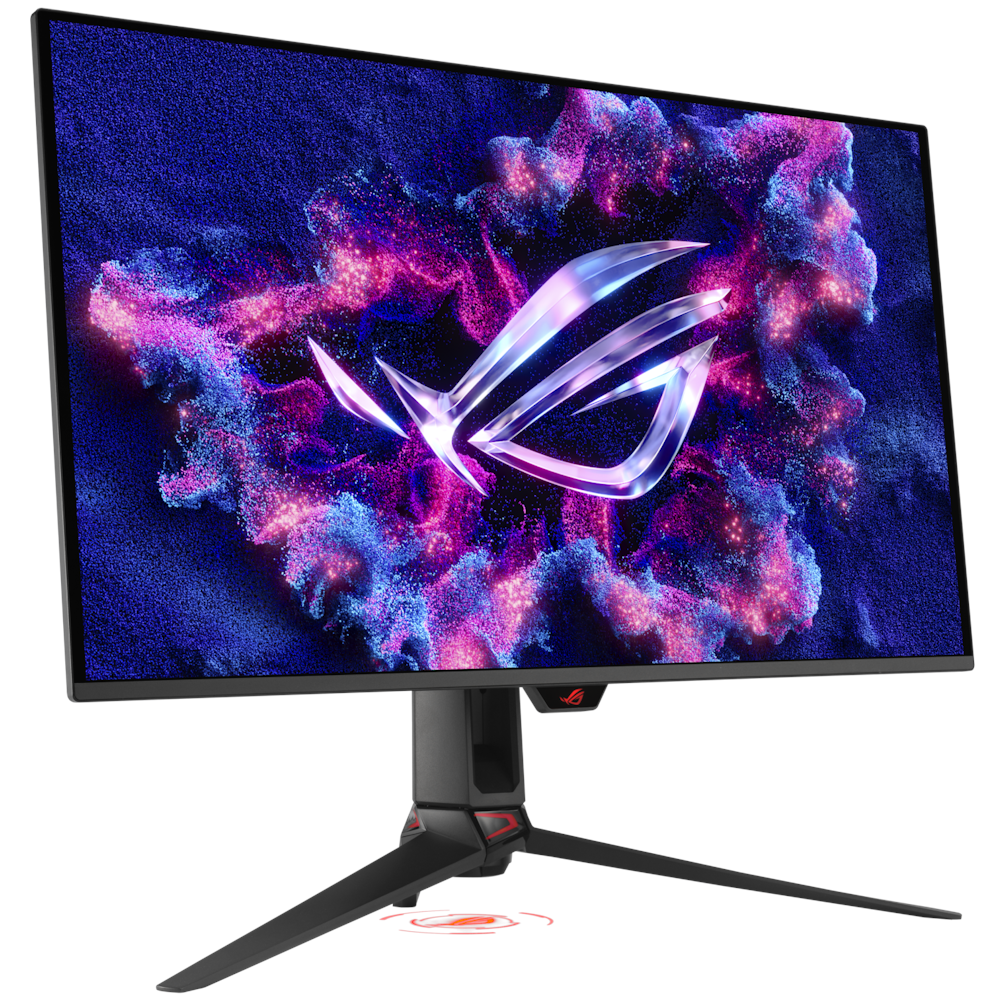 A large main feature product image of ASUS ROG Swift PG32UCDM3 Gen3 - 32" 4K 240Hz 0.03ms QD-OLED Monitor