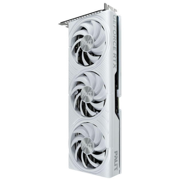 A large main feature product image of Palit GeForce RTX 5070 OC 12GB GDDR7 - White