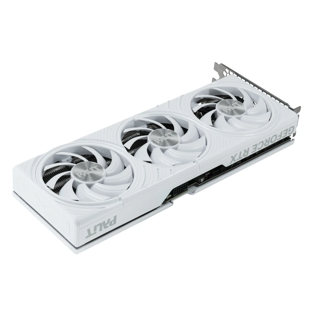 A large main feature product image of Palit GeForce RTX 5070 OC 12GB GDDR7 - White