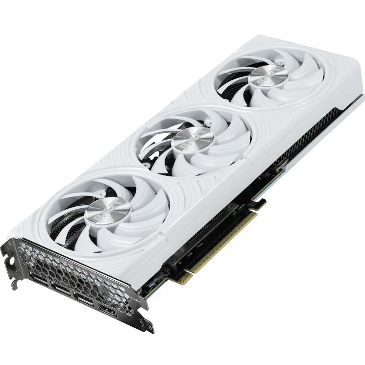 A large main feature product image of Palit GeForce RTX 5070 OC 12GB GDDR7 - White