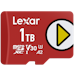 A product image of Lexar PLAY 1TB microSDXC U3 V30 A2 UHS-I microSD Card