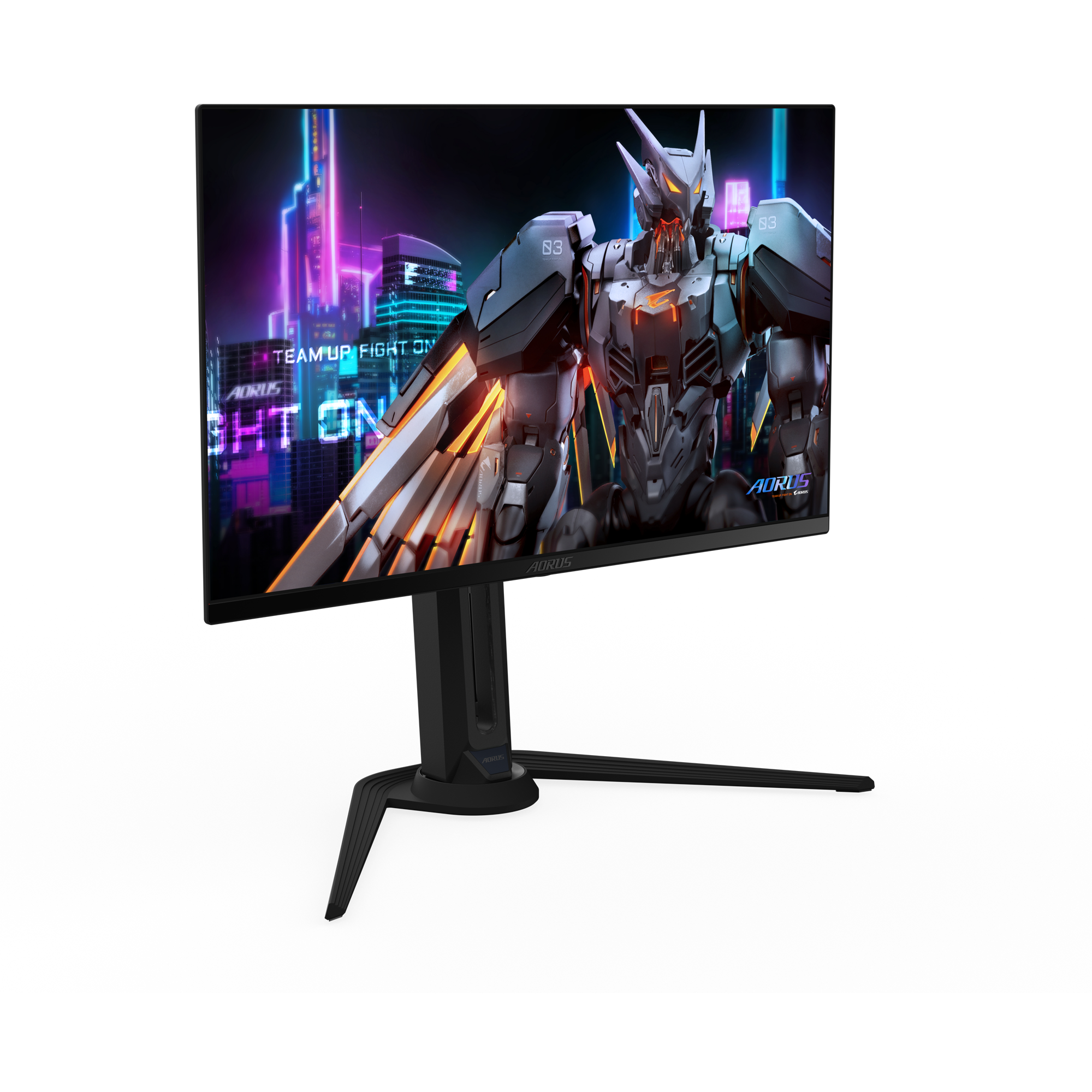 A large main feature product image of Gigabyte AORUS FO27Q5P - 27" 1440p 500Hz 0.03ms QD-OLED Gaming Monitor