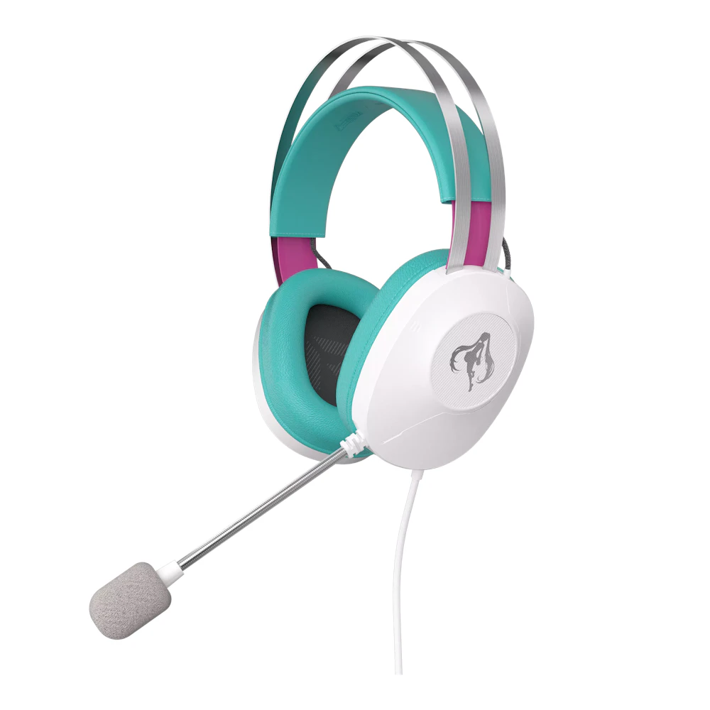 A large main feature product image of EX-DEMO ASUS TUF Gaming H1 GEN II Wired Gaming Headset - Hatsune Miku Edition
