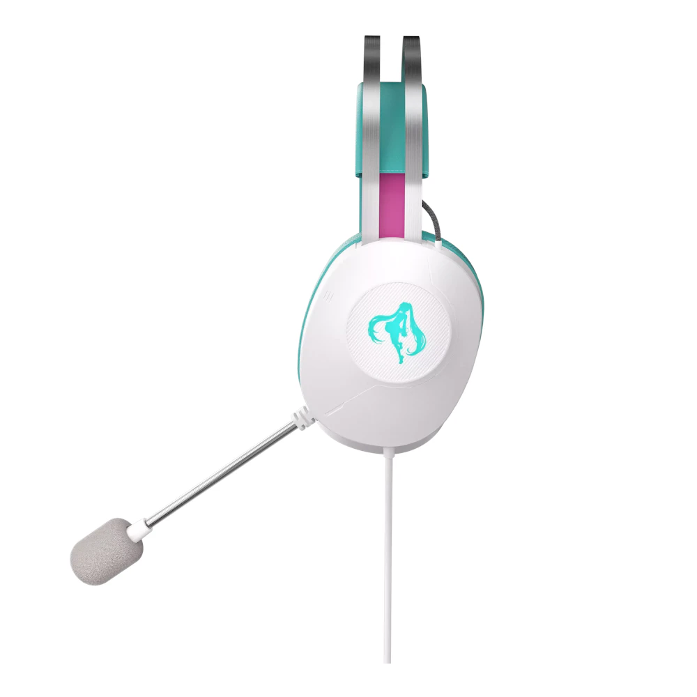 A large main feature product image of EX-DEMO ASUS TUF Gaming H1 GEN II Wired Gaming Headset - Hatsune Miku Edition