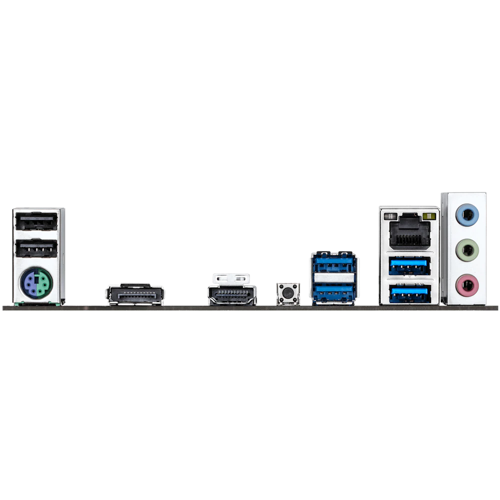A large main feature product image of Gigabyte B550M H ARGB AM4 mATX Desktop Motherboard