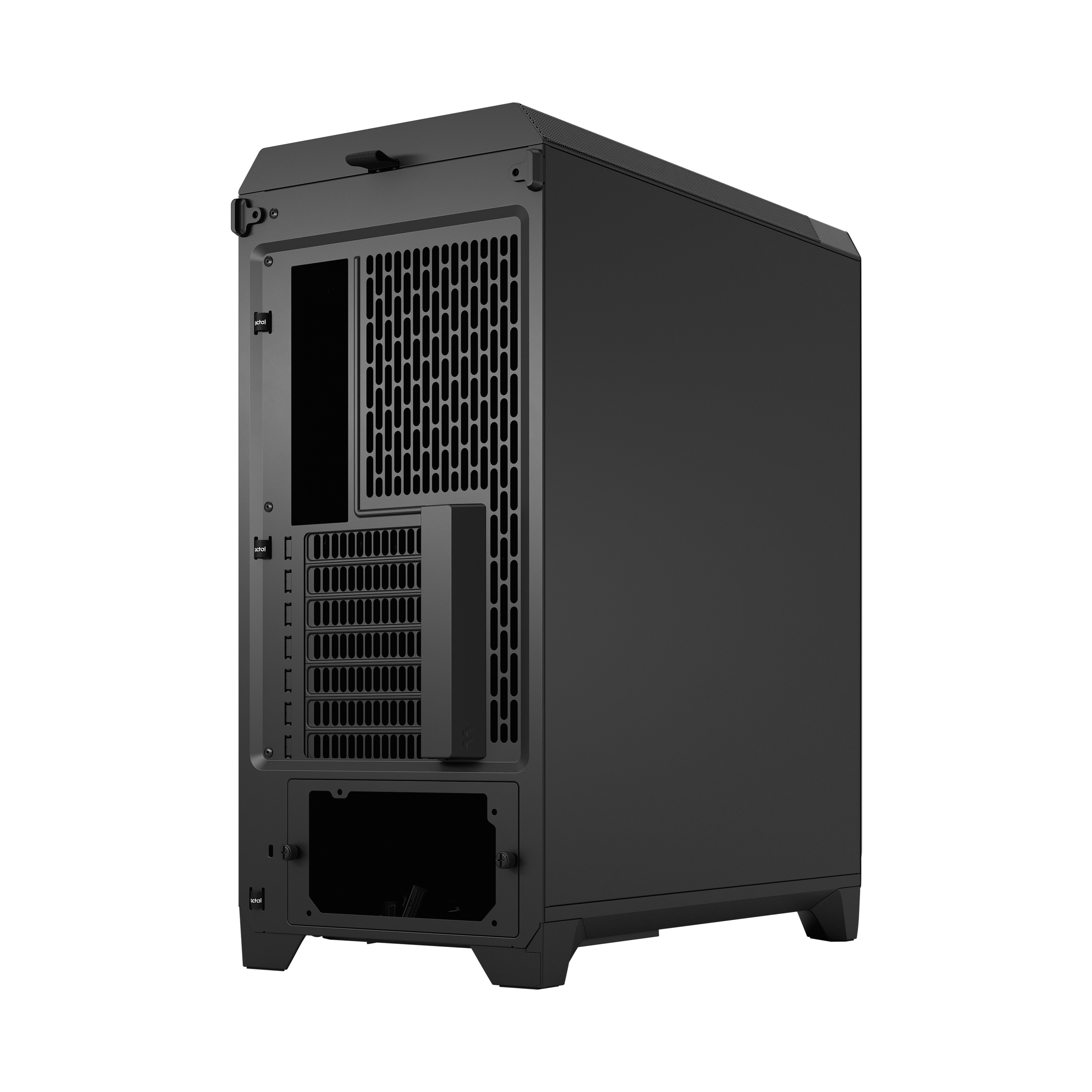 A large main feature product image of EX-DEMO Fractal Design Meshify 3 Solid Mid Tower Case (Black)