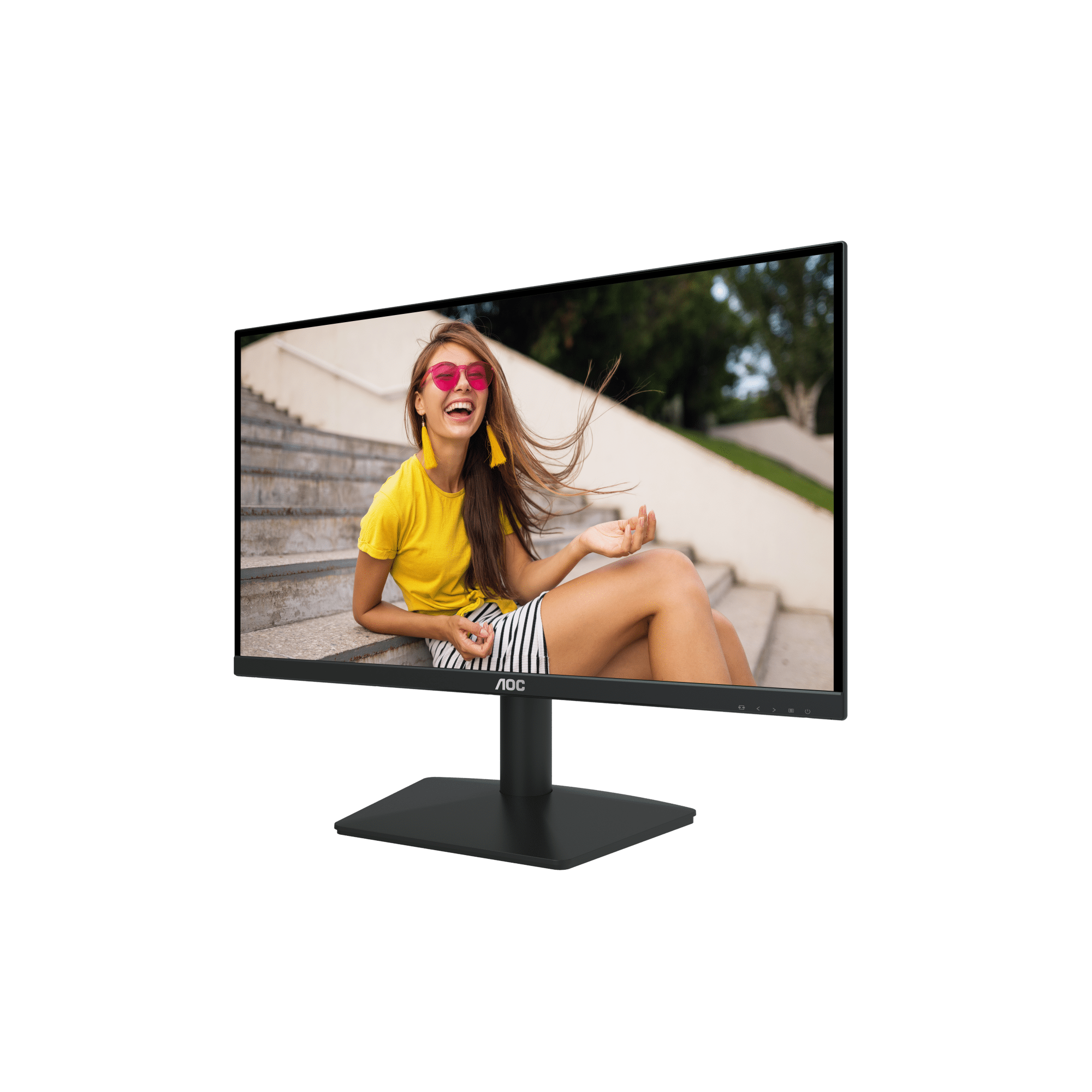 A large main feature product image of EX-DEMO AOC 22B15HN - 22" 1080p 100Hz VA Monitor