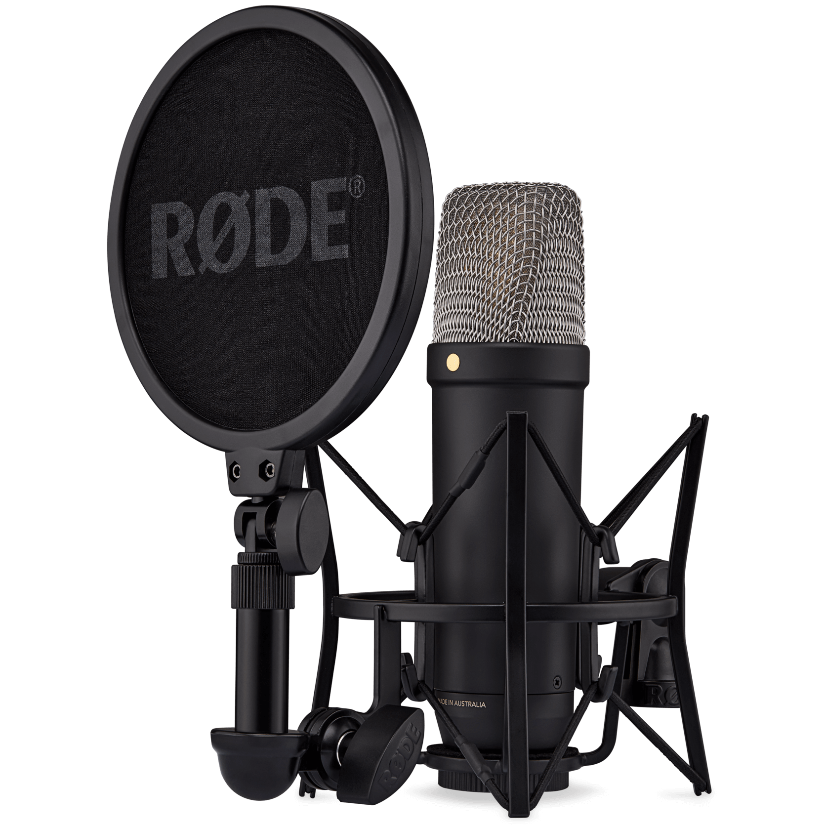 A large main feature product image of RODE NT1 5th Generation Studio Condenser Microphone (Black)