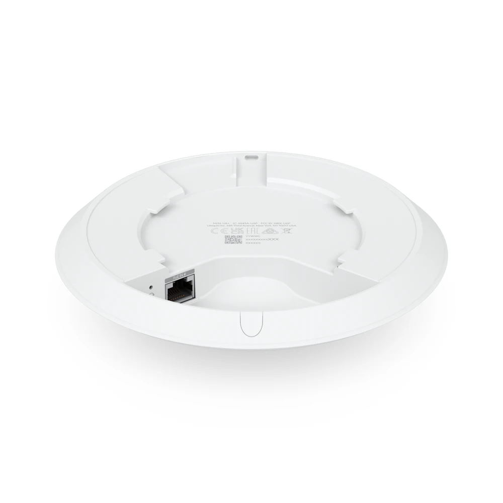 A large main feature product image of EX-DEMO Ubiquiti UniFi U6+ Ceiling-Mounted Wi-Fi 6 Wireless Access Point