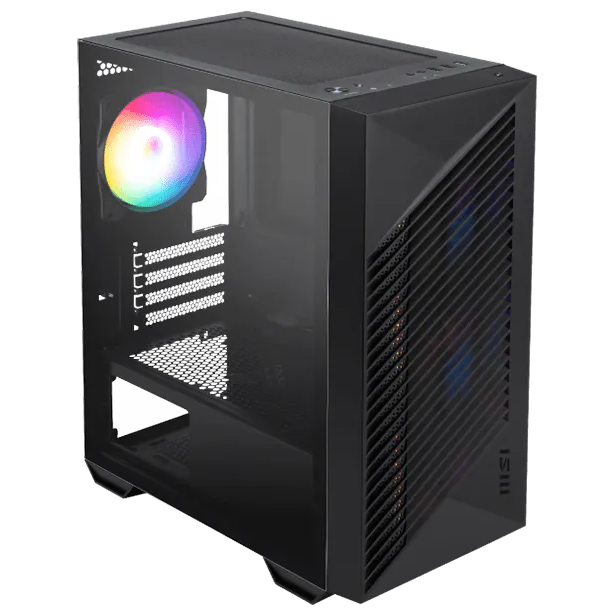 A large main feature product image of MSI PRO Forge M050A Mini Tower Case