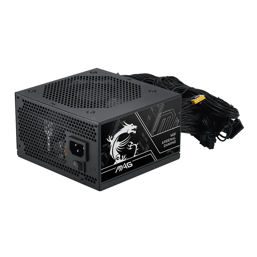 A large main feature product image of #PCR MSI MAG A750BN PCIE5 III - 750W Bronze PCIe 5.0 ATX PSU