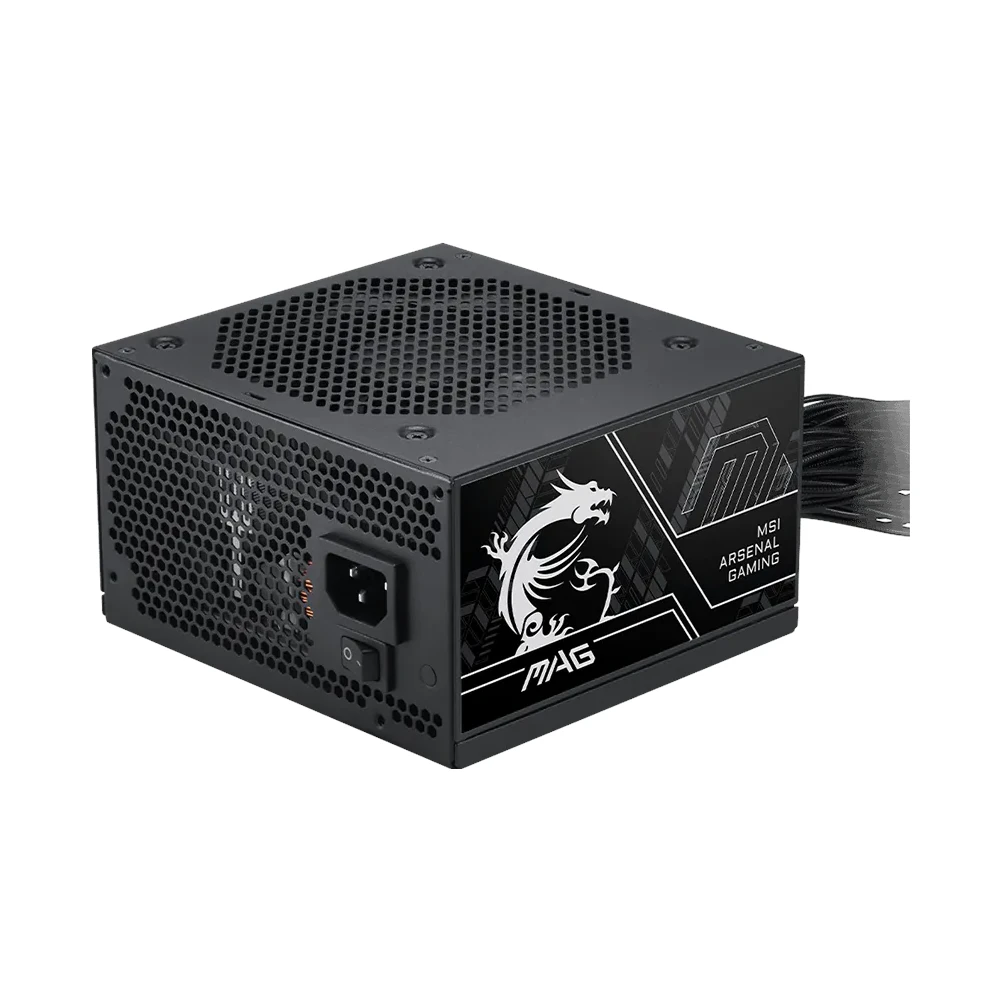 A large main feature product image of #PCR MSI MAG A750BN PCIE5 III - 750W Bronze PCIe 5.0 ATX PSU