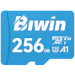 A product image of BIWIN MS100 microSDHC U3 V30 A1 UHS-I microSD Card - 256GB