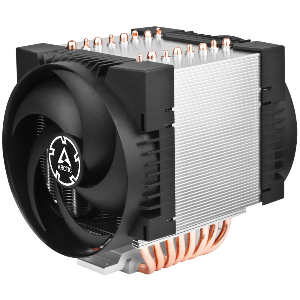 A large main feature product image of EX-DEMO ARCTIC Freezer 4U-M Rev. 2 Server CPU Cooler