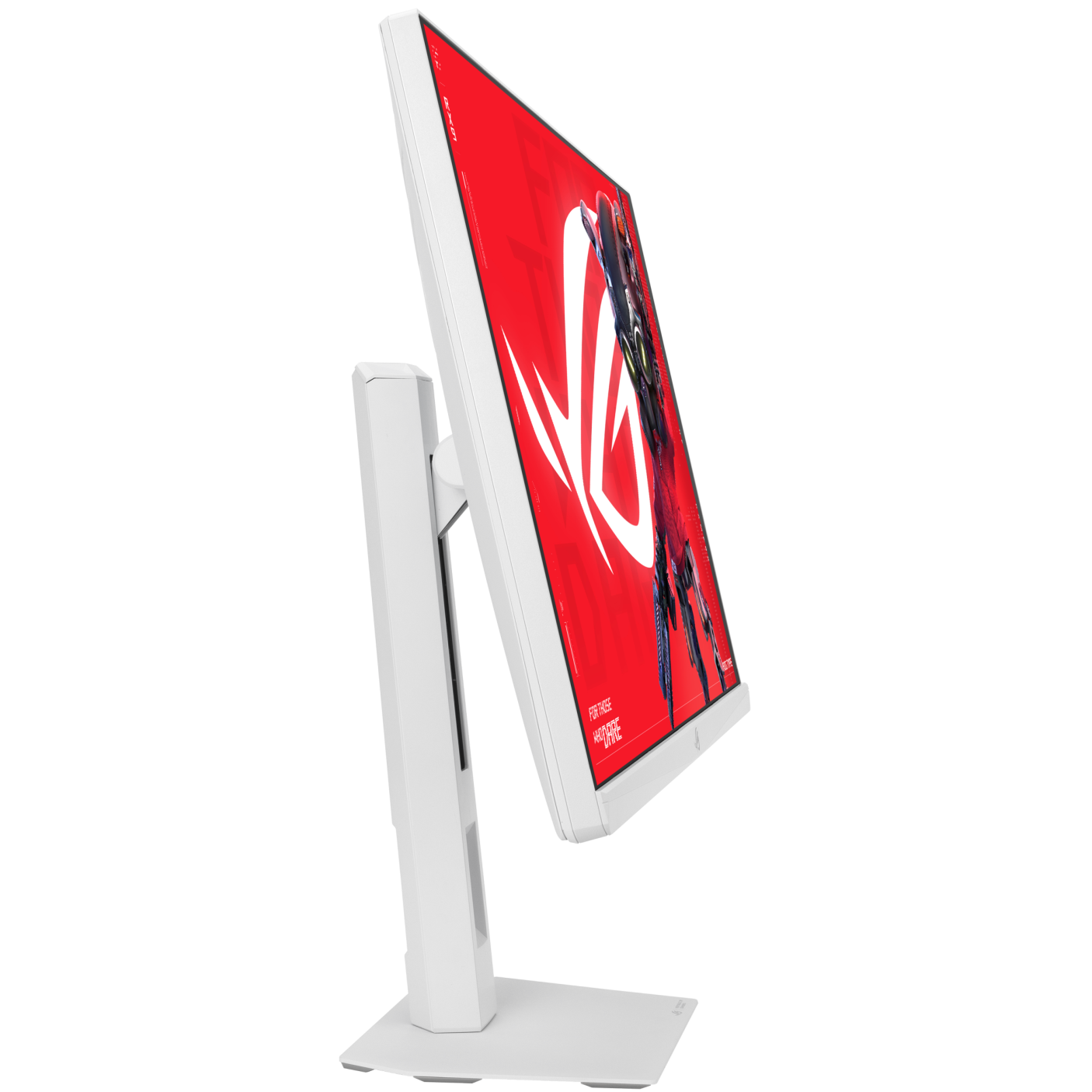 A large main feature product image of EX-DEMO ASUS ROG Strix XG27ACMES - 27" 1440p 255Hz 0.3ms Fast-IPS Gaming Monitor - White