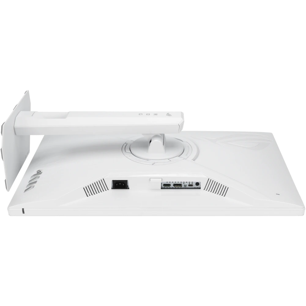 A large main feature product image of EX-DEMO ASUS ROG Strix XG27ACMES - 27" 1440p 255Hz 0.3ms Fast-IPS Gaming Monitor - White
