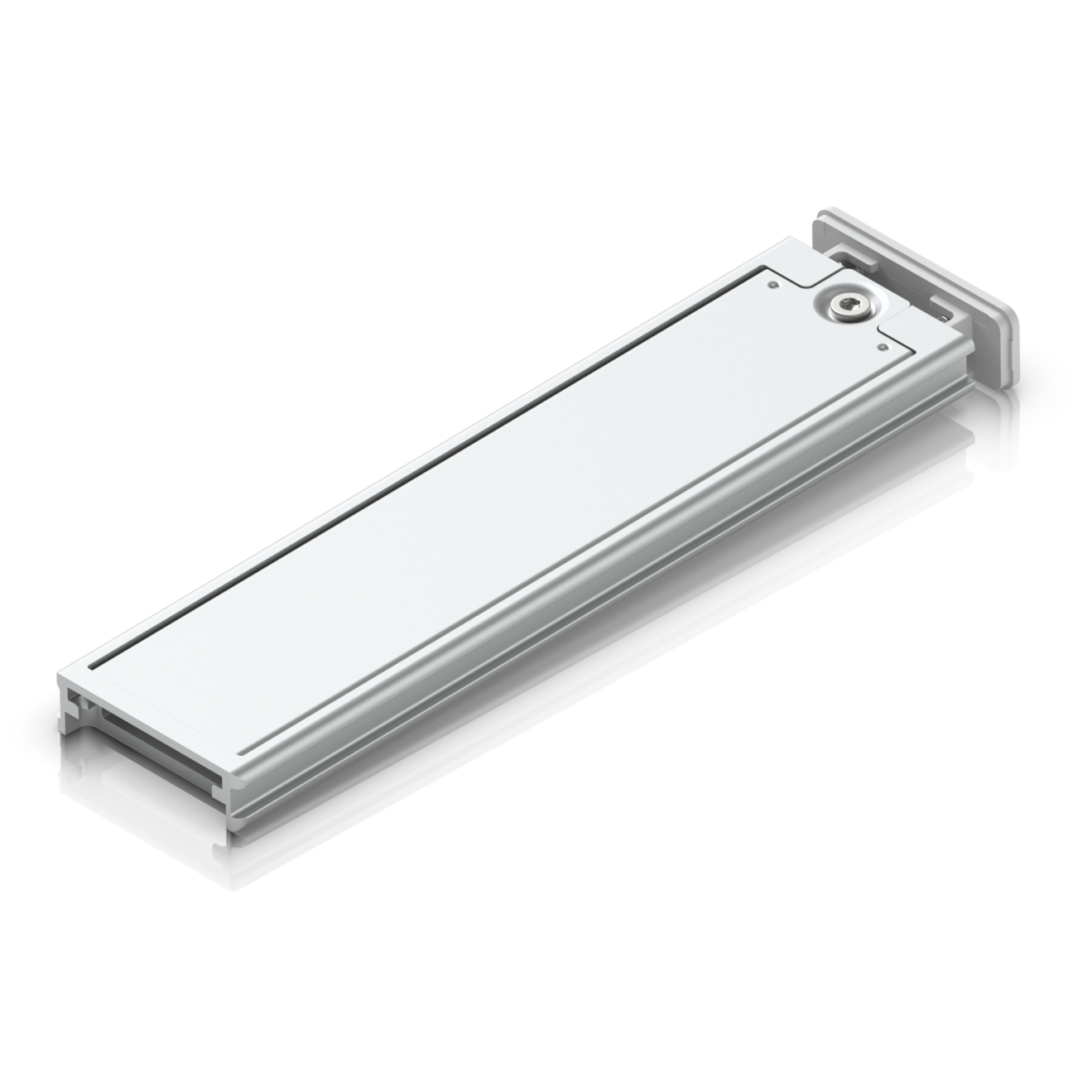 A large main feature product image of Ubiquiti M.2 SSD Tray