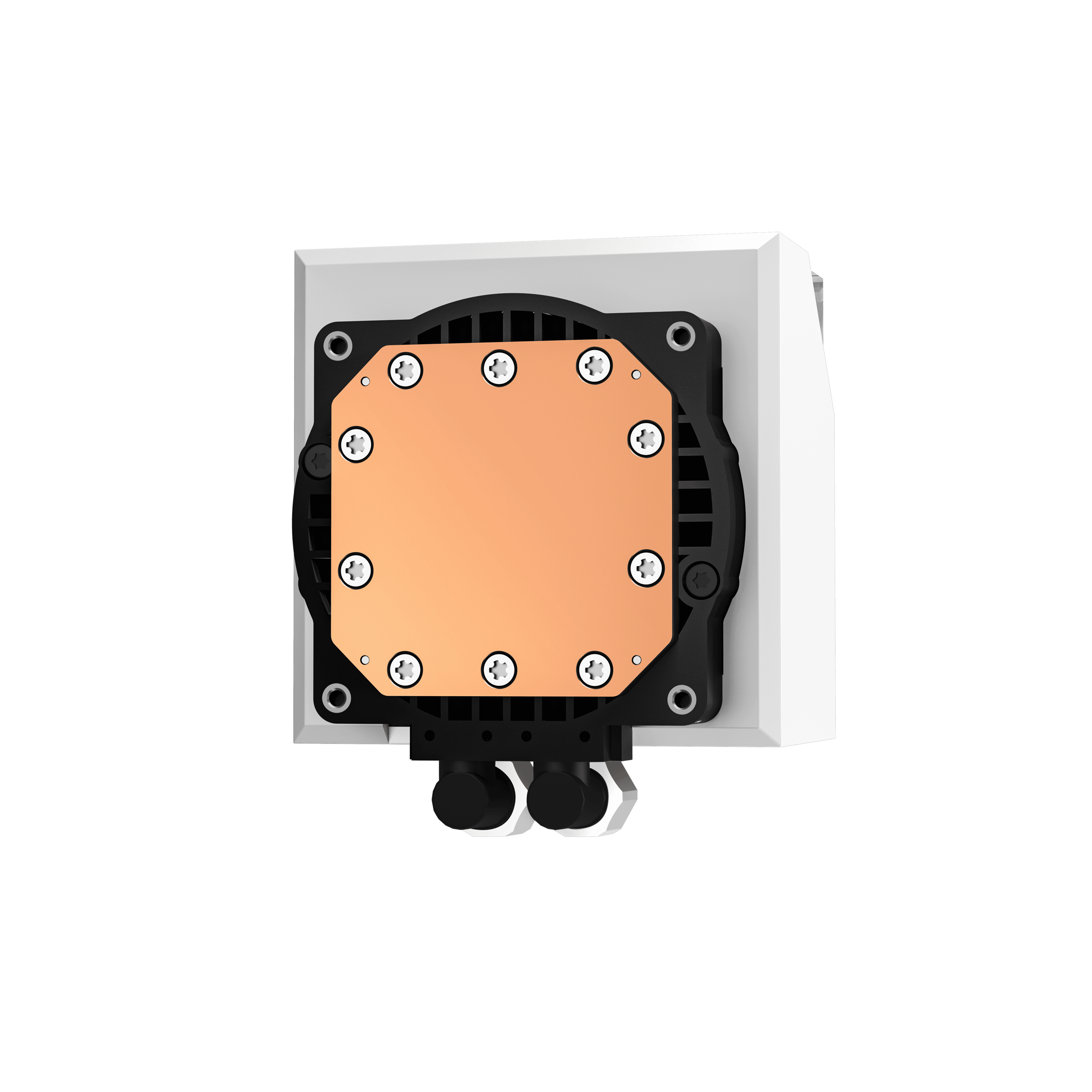 A large main feature product image of EX-DEMO DeepCool LT240 ARGB AIO Liquid CPU Cooler (White)