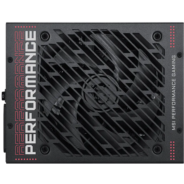 A large main feature product image of MSI MPG Ai1300TS - 1300W Titanium PCIe 5.0 Modular PSU 