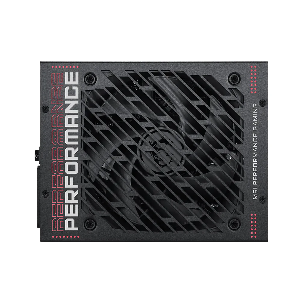 A large main feature product image of MSI MPG Ai1300TS - 1300W Titanium PCIe 5.0 Modular PSU