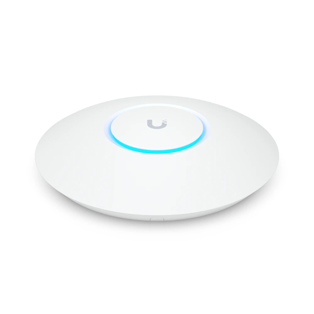 A large main feature product image of EX-DEMO Ubiquiti UniFi U6+ Ceiling-Mounted Wi-Fi 6 Wireless Access Point