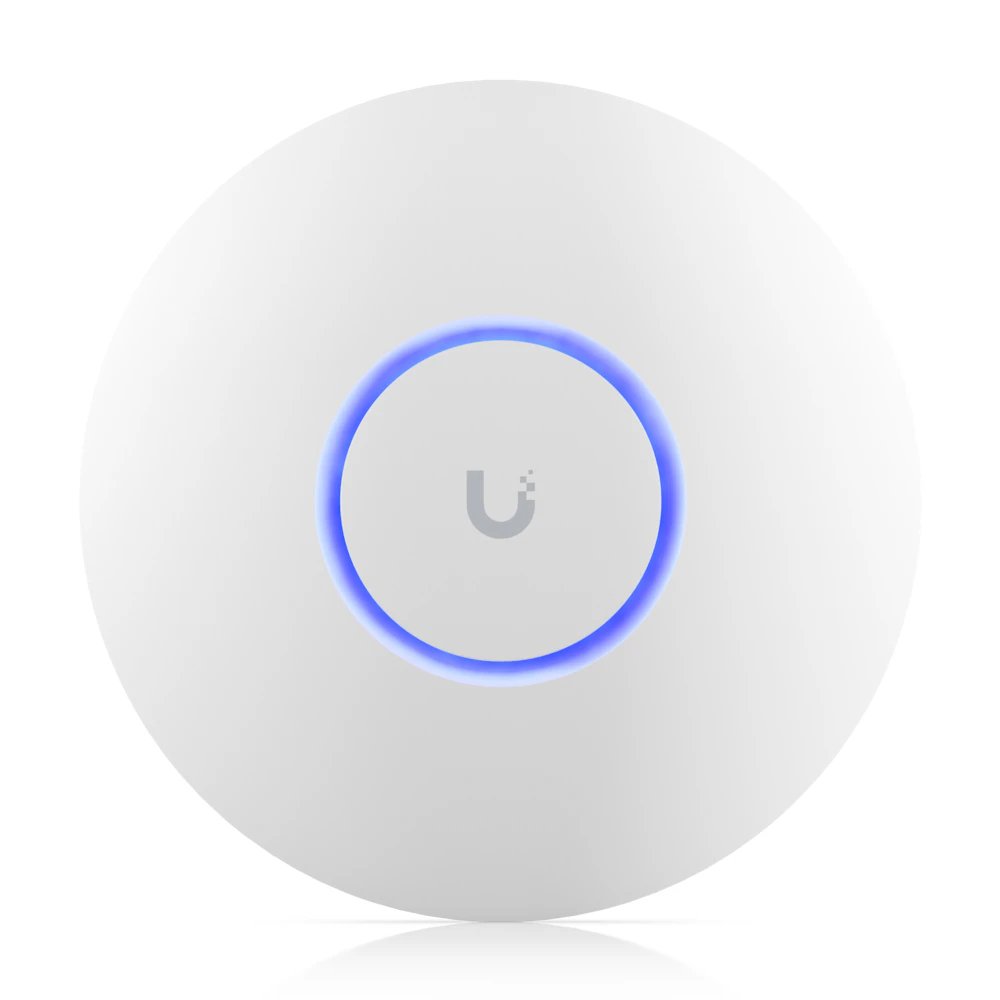 A large main feature product image of EX-DEMO Ubiquiti UniFi U6+ Ceiling-Mounted Wi-Fi 6 Wireless Access Point