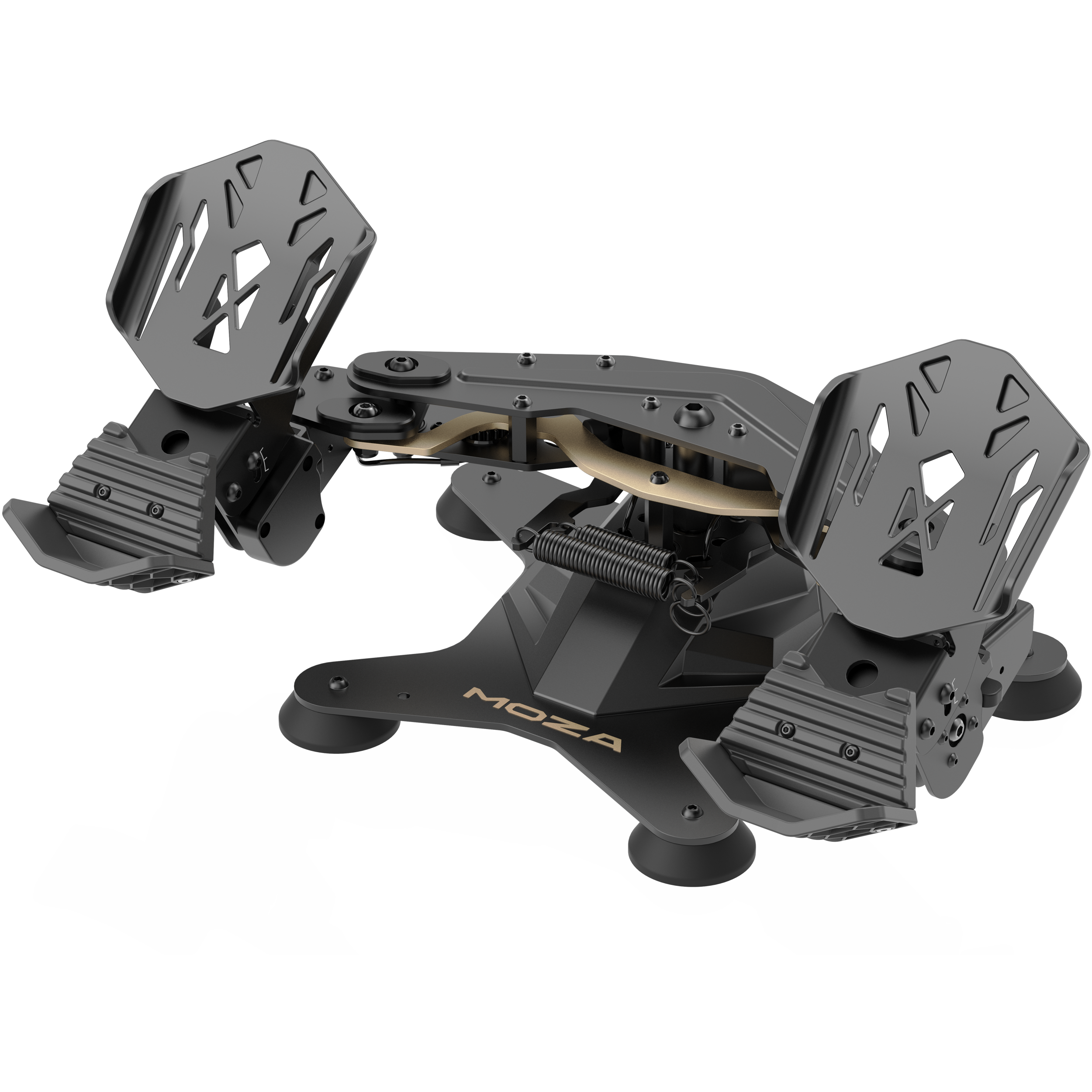 A large main feature product image of MOZA MRP Rudder Pedals