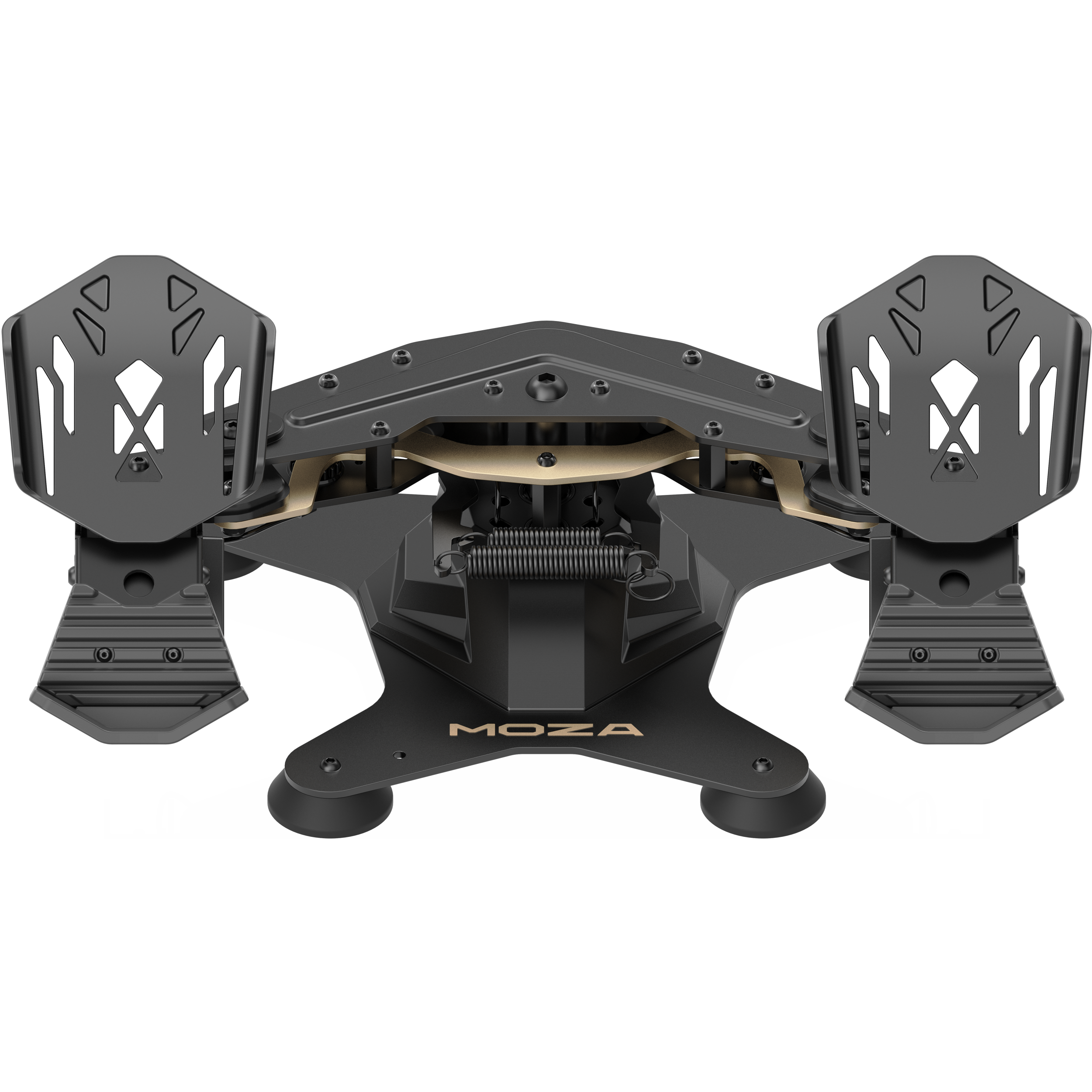 A large main feature product image of MOZA MRP Rudder Pedals