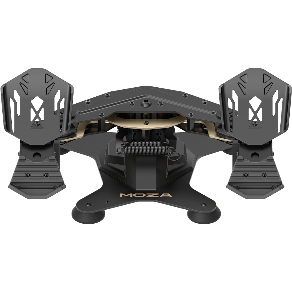 A large main feature product image of MOZA MRP Rudder Pedals