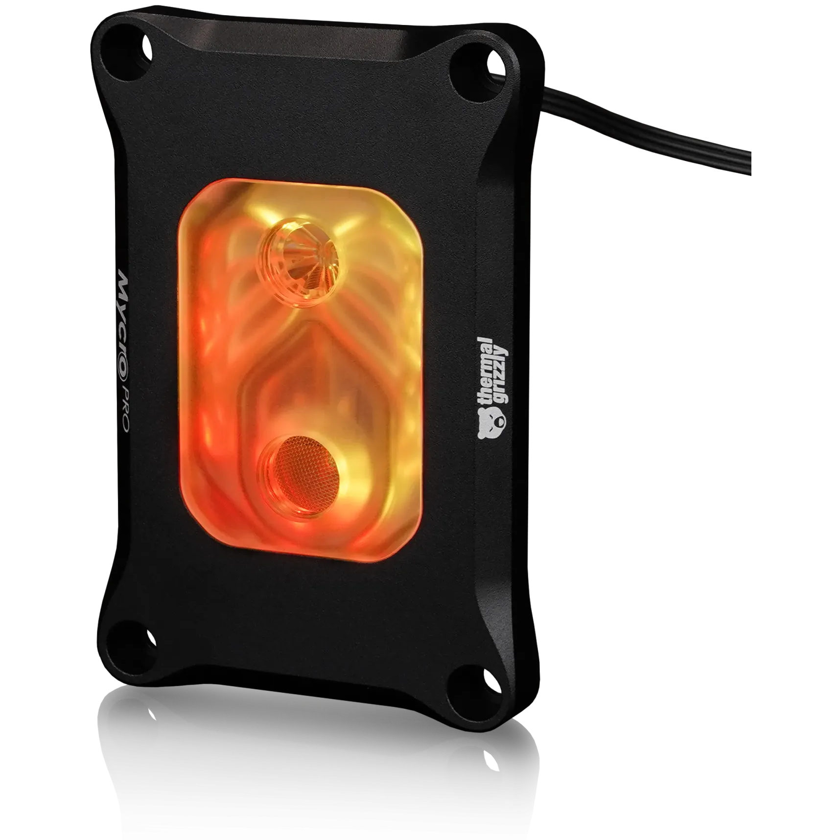 A large main feature product image of Thermal Grizzly Mycro Pro RGB CPU Water Block for AMD AM5