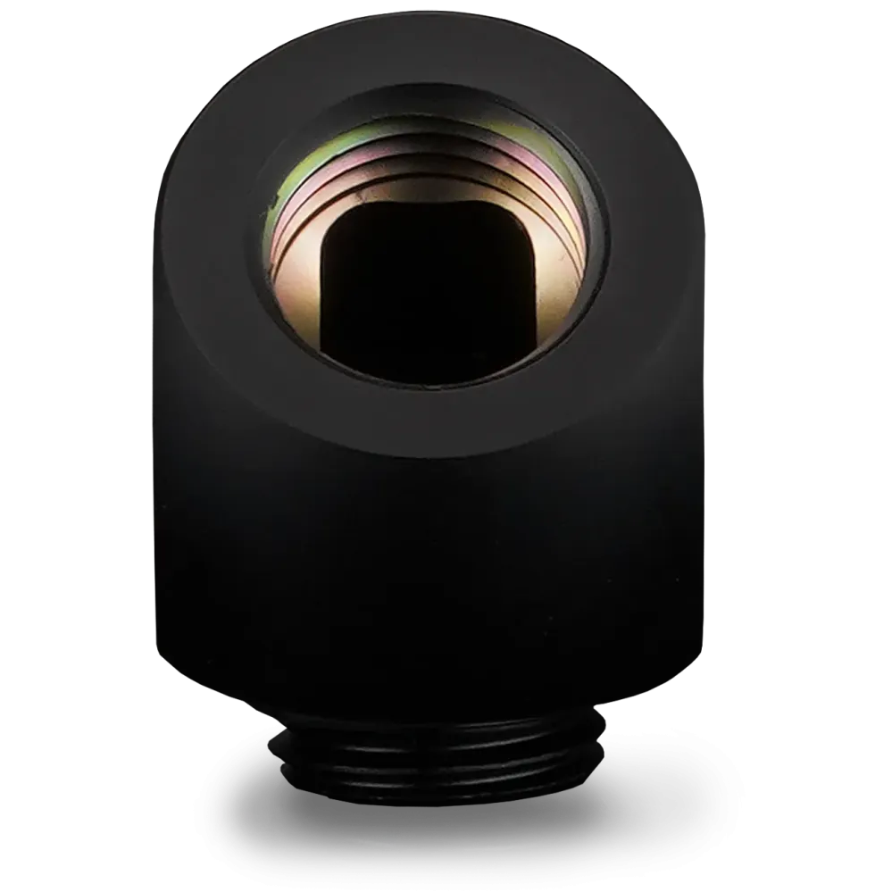 A large main feature product image of Thermal Grizzly DeltaMate Rotary - G1/4" 45 Degree Rotary Fitting (Black)