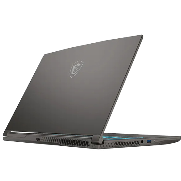 A large main feature product image of MSI Thin 15 (B2R) - 15" 144Hz, Core 7 240H, RTX 4050, 16GB/512GB - Win 11 Gaming Notebook