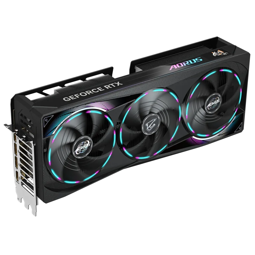 A large main feature product image of EX-DEMO Gigabyte GeForce RTX 5080 Aorus Master 16GB GDDR7