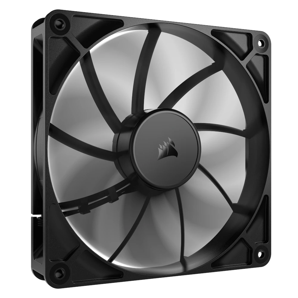 A large main feature product image of EX-DEMO Corsair RS140 - 140mm PWM Fan (Black)