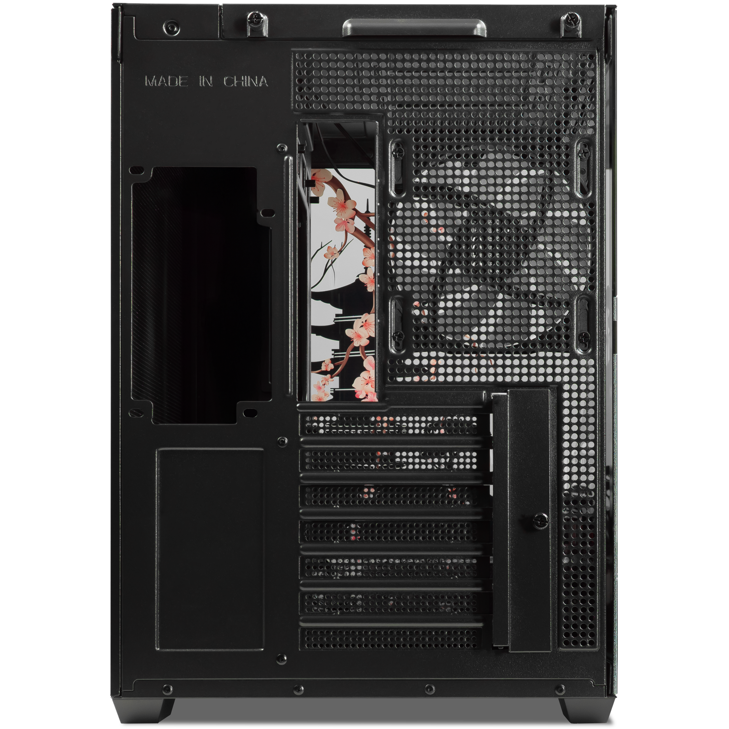 A large main feature product image of Thermaltake View 380 WS ARGB - Mid Tower Case Wood Edition (Black) (Racing Japan UV Print) 