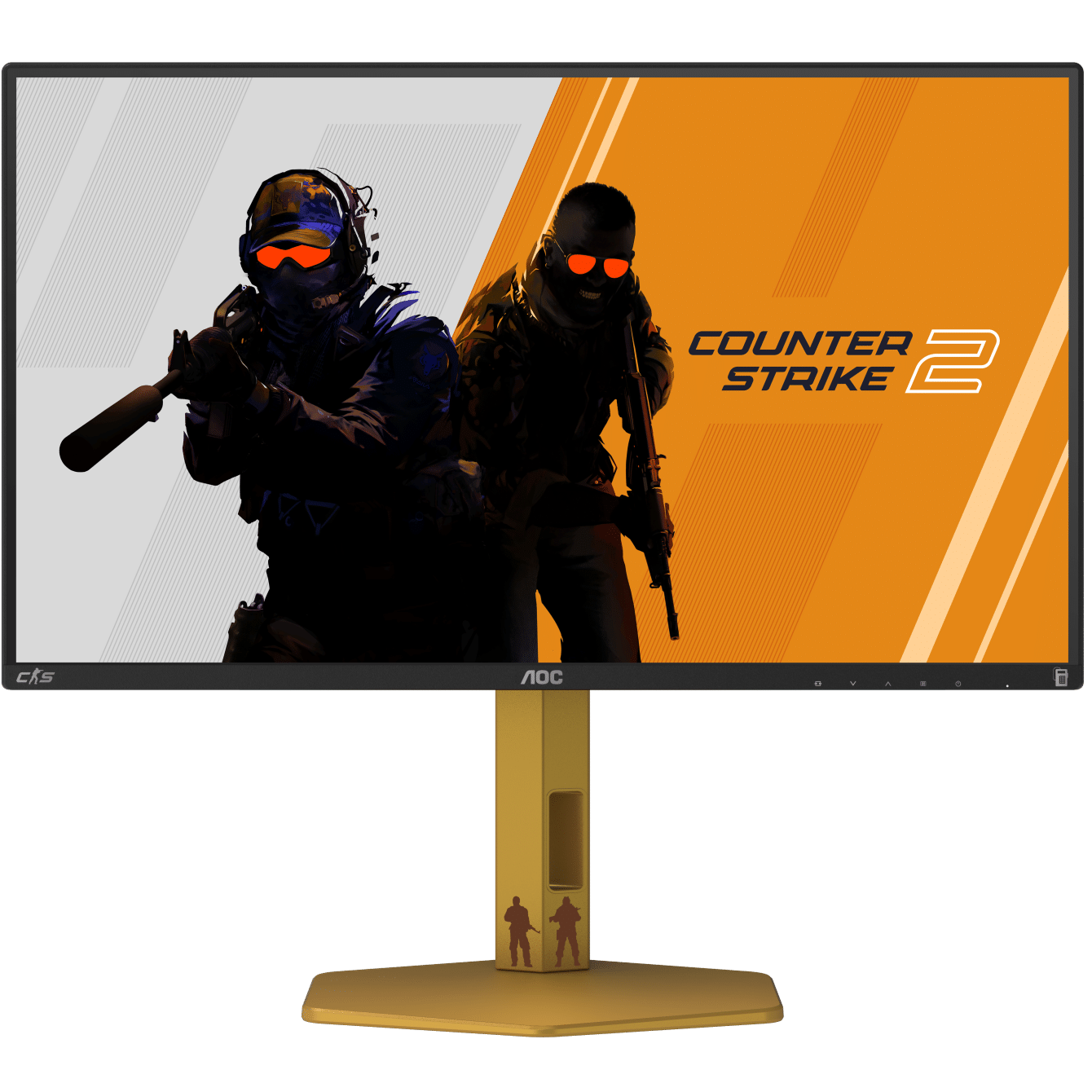 A large main feature product image of EX-DEMO AOC Gaming CS25G - 25" 1080p 310Hz Fast IPS Monitor - Counter Strike 2 Edition